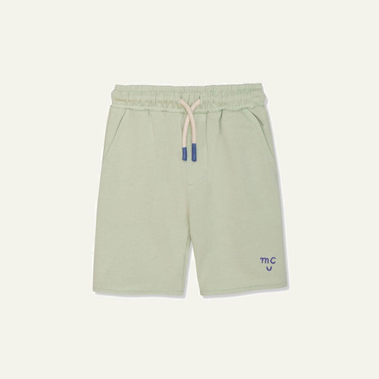 Recycled Cotton Sea Foam Kid Shorts - Sea Foam