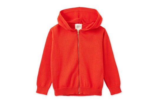 Baby Organic Knit Cardigan - Coral