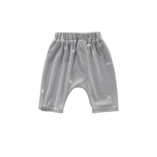 Baby Terry Harem Pants - Grey