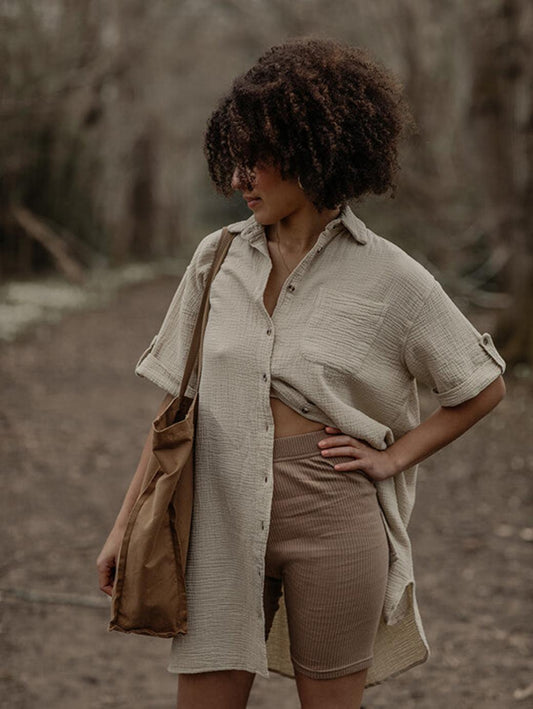 The Biker Shorts - Women's - Mushroom