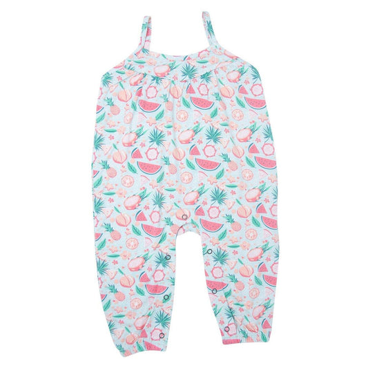 Tank Pant Romper - Dragon Fruit