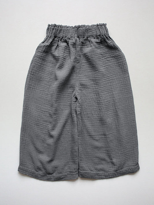 The Muslin Culotte - Lead gray