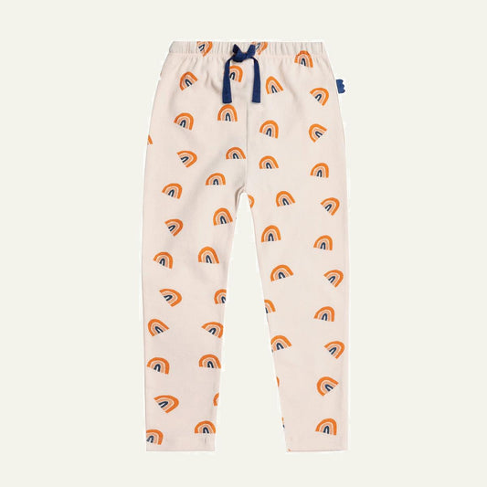 Rainbow Kid Leggings - Soft Pink/multi