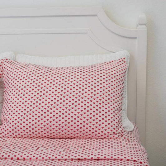 Quilted Blanket - Pink Hearts