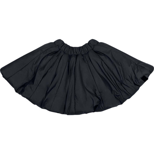 Girls Quilted Nylon Skirt - Black