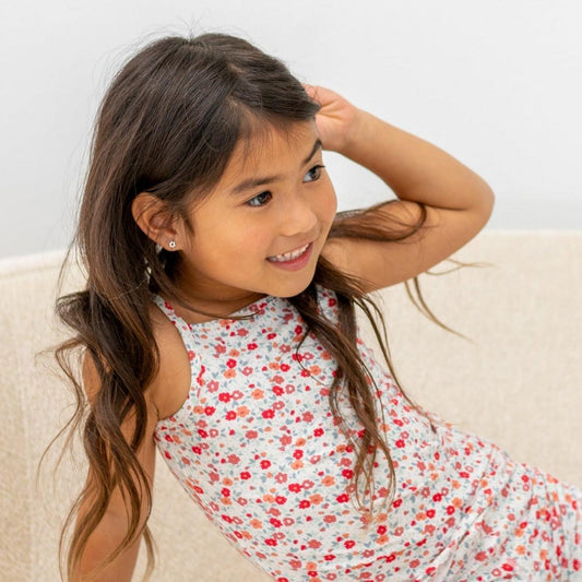 Tank Pajama - Crimson Floral