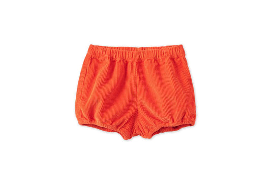 Baby Organic Cotton Corduroy Bloomers - Dark Coral