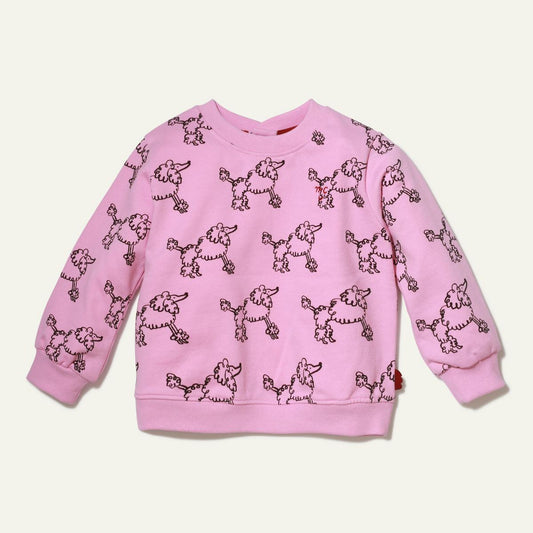 Recycled Cotton  Coco Baby Sweatshirt - Bonbon Pink
