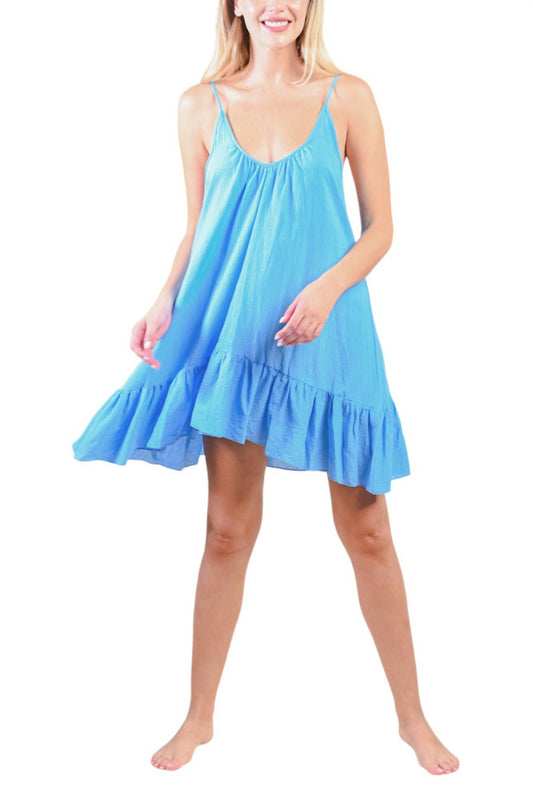 Bella Dress - Capri Blue