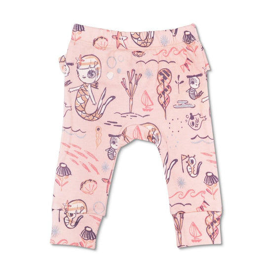 KEFE Ruffle Pants - Pink Mermaid