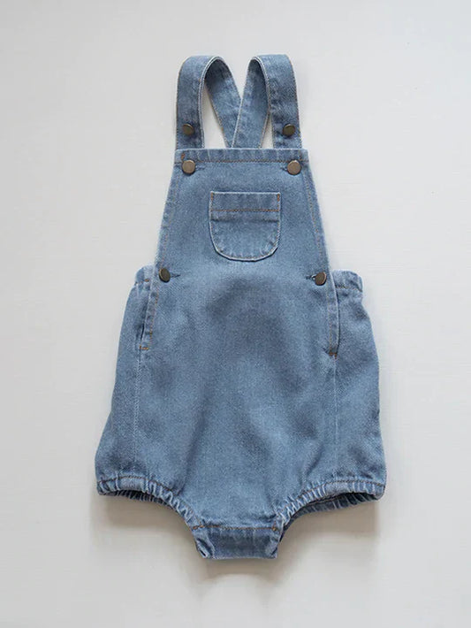 The Stone Romper - Light denim