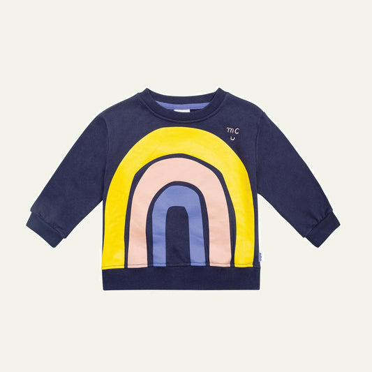 Rainbow Kid Sweatshirt - Navy/arch