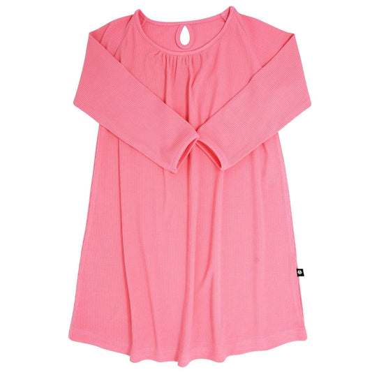 Sweetheart Dress - Geranium Pink Rib