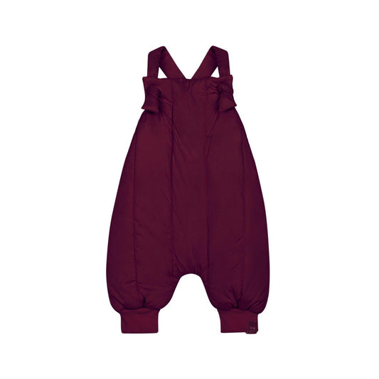 Baby Quilted Dungarees - Maroon