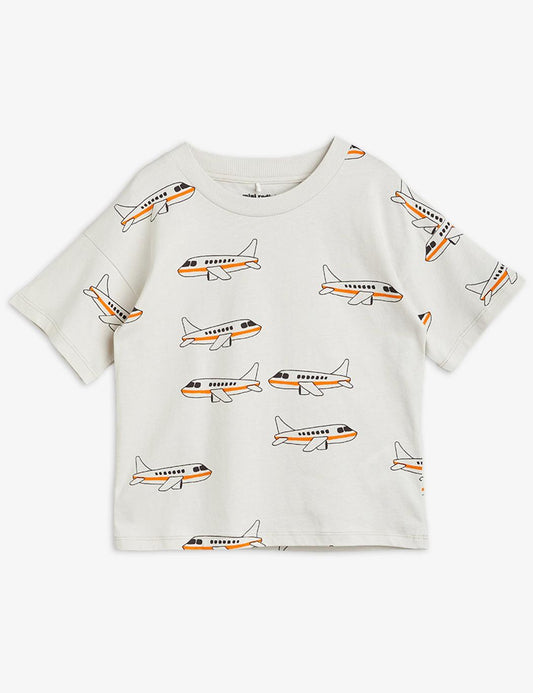 Airplane Aop Ss Tee - Grey