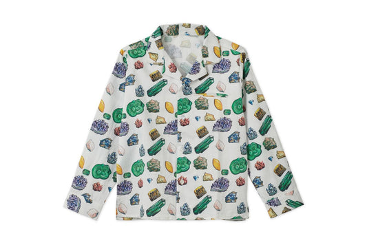 Baby Vild Lab No.12 - Earth Rocks!, Organic Cotton Woven Collared Shirt