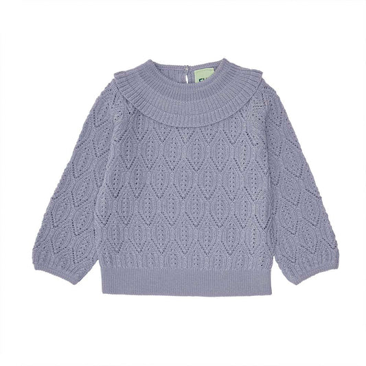 Baby Pointelle Sweater - Lavender