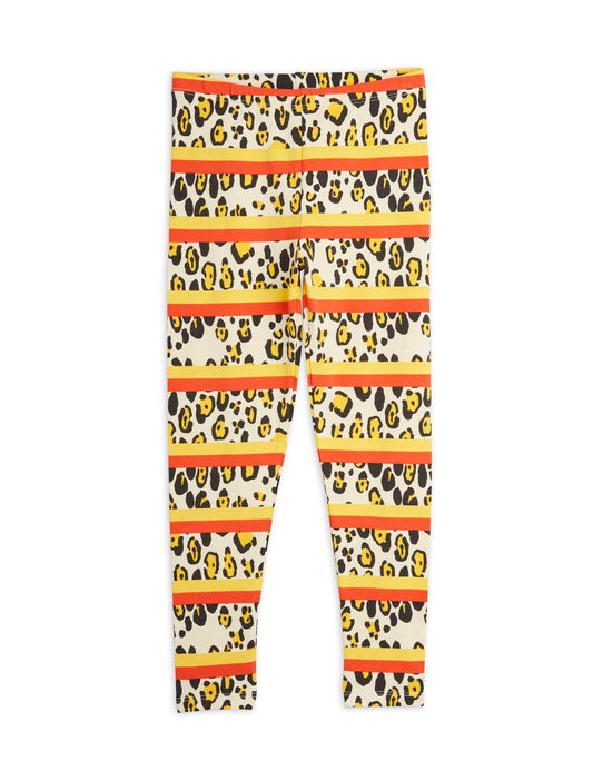 Leopard Stripe Aop Leggings - Multi