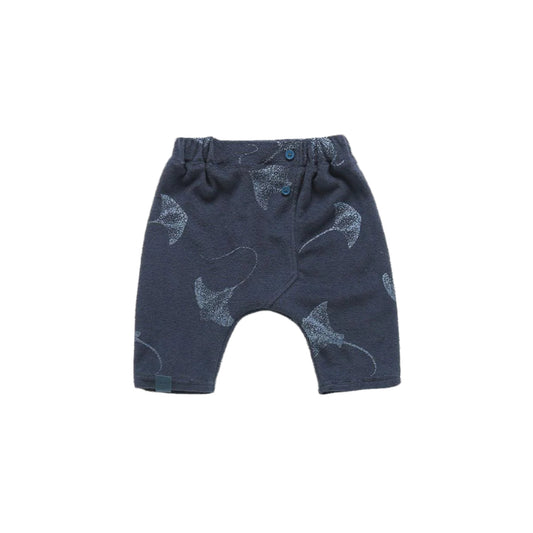 Baby Terry Harem Pants - Navy