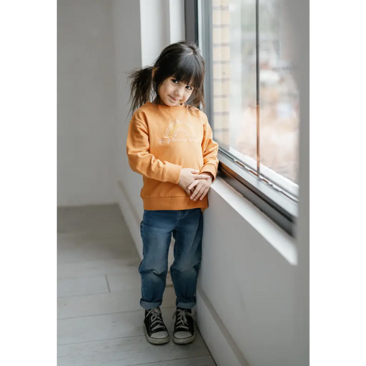 The Future is Bright Embroidered Kids Pullover