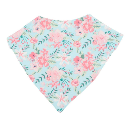 Baby Bib - Aqua Floral