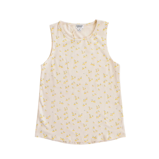 Berry Floral Kids Tank Top