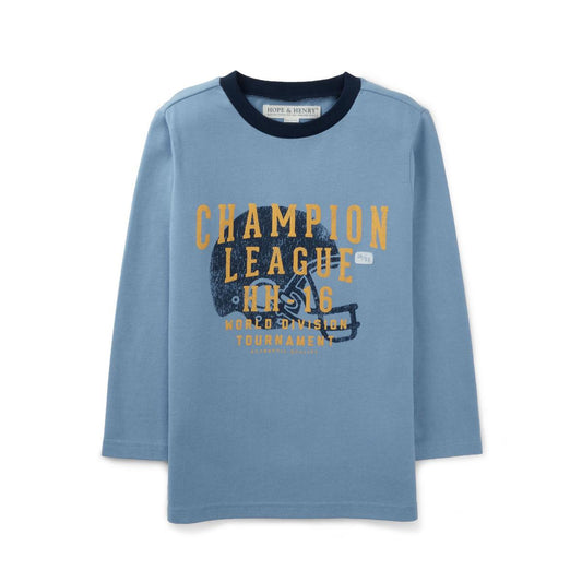 Long Sleeve Graphic Tee - Baby - Light Denim