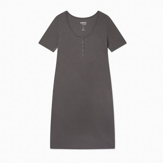 Adult Bump to Baby Nightdress - Charcoal