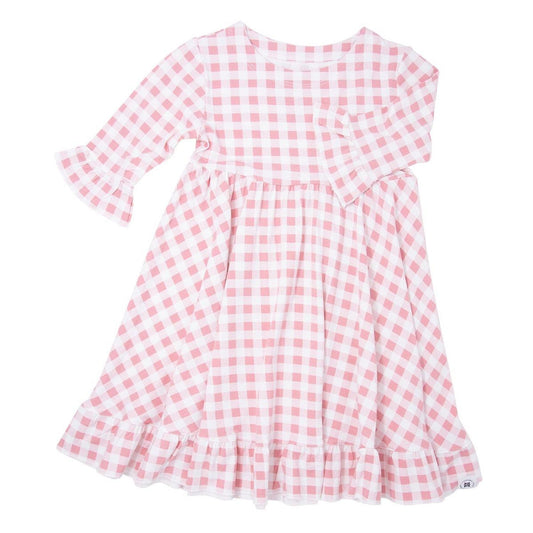 Southern Sweetheart Dress - Pink Gingham