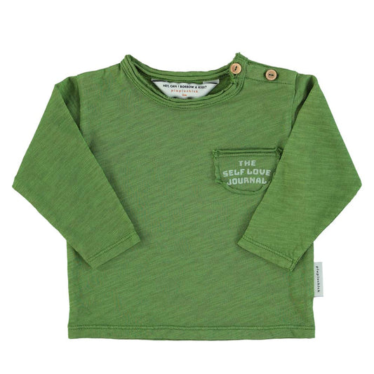 Baby Long Sleeve - Green w/ "Vida Bonita" Print
