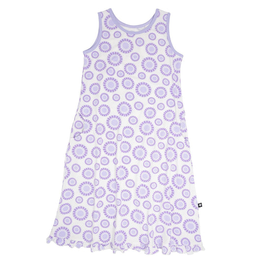 Summer Boho Dress - Sunflower Purple