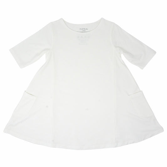 Miss Mayhem Tunic - Whispery White Rib