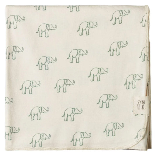 Muslin Wrap - Elephant Print