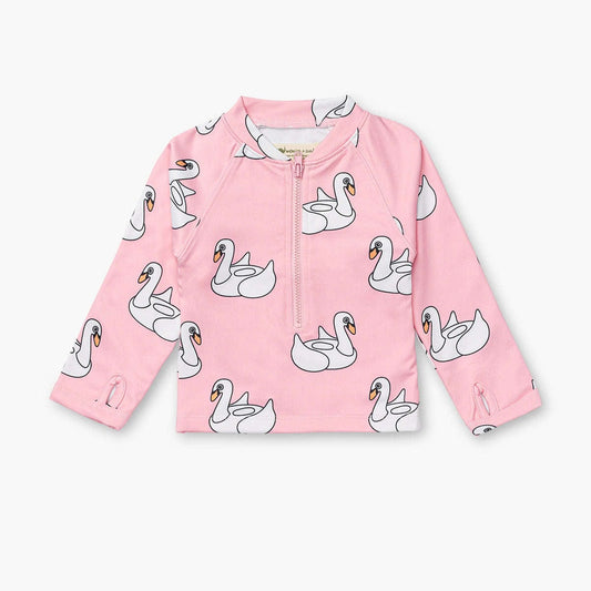 Rashguard Top - Swan Floatie
