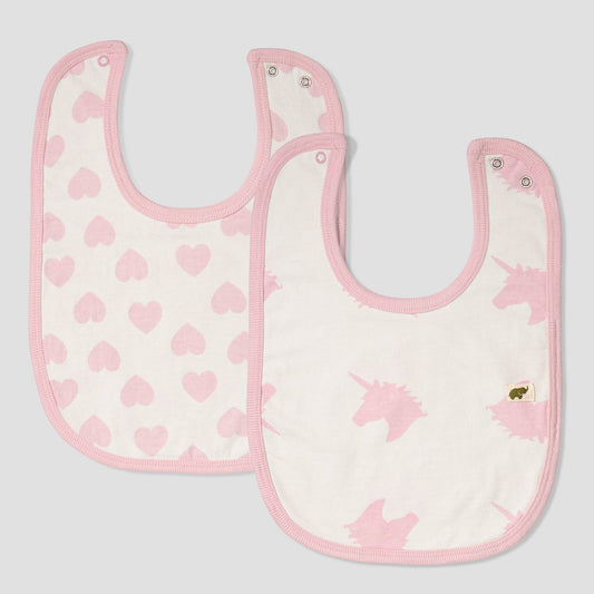 2 Pack Bib Bundle - Unicorn Dreams
