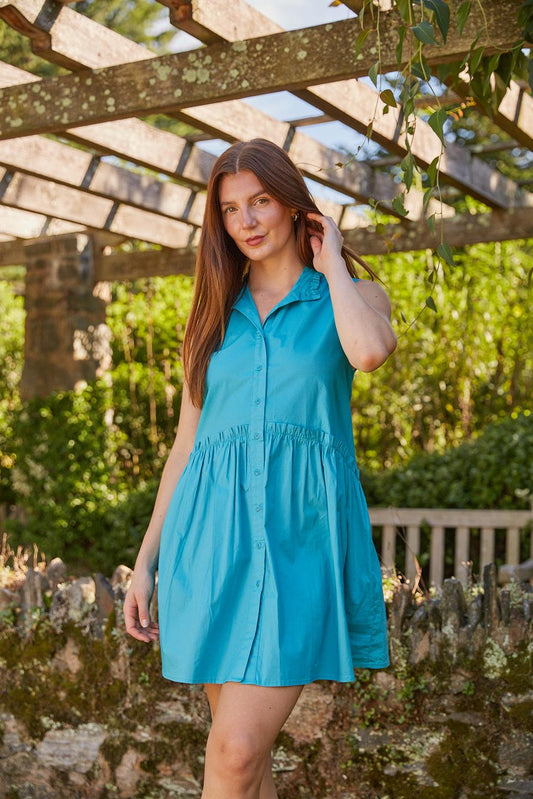Maddie Dress - Aqua