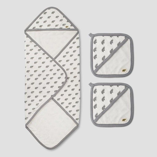 Bath Bundle - Grey Elephant
