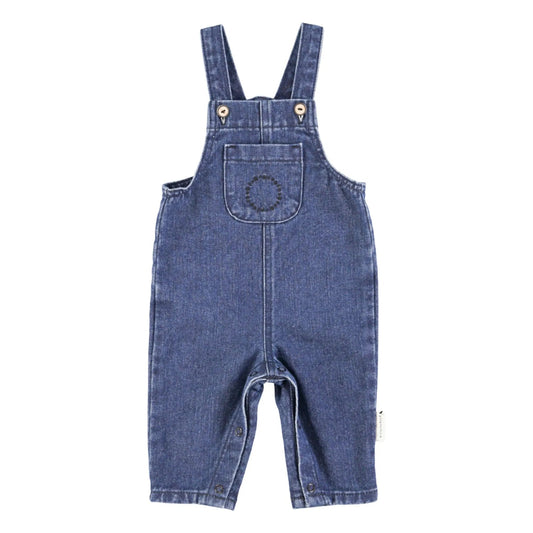 Baby Dungarees - Washed Navy Denim