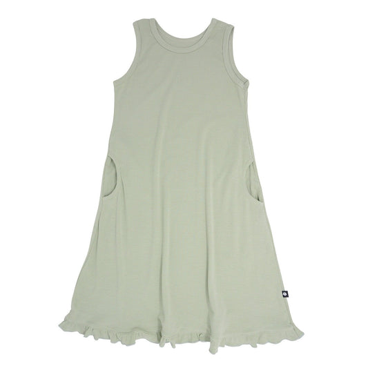 Summer Boho Dress - Desert Sage Ribbed