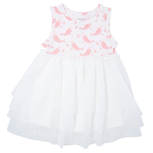 Baby Tutu Dress - Narwhal Pink