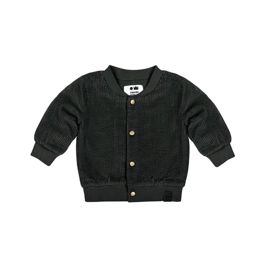 Baby Corduroy Bomber Jacket - Black