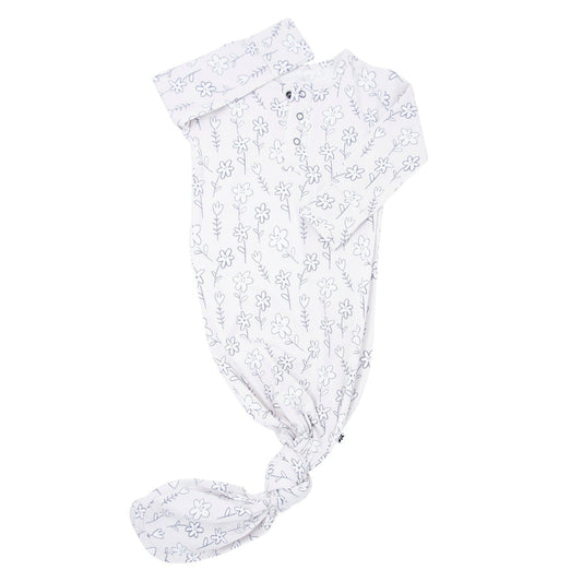 Knotted Gown - Grey Doodle