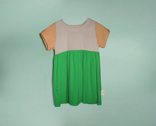 Organic Cotton Color Block Dress - Agoura