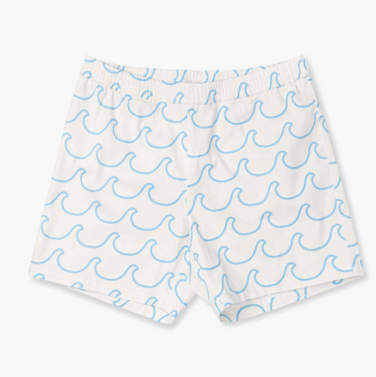 Adult Organic Everyday Twill Shorts - Ocean Waves