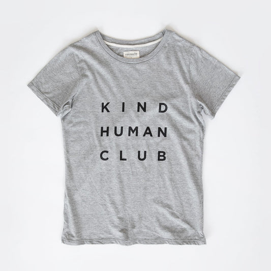 Kind Human Club Women's Short Sleeve Tee - Heather Grey