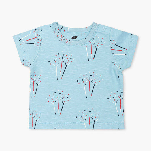 Short Sleeve Crewneck Tee - Sparkler Surprise